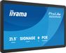 iiyama ProLite S2225AS-B1P Digitale signage flatscreen 54,6 cm (21.5") LCD Wifi 500 cd/m² Full HD Zwart