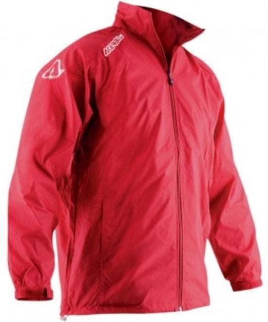 Acerbis Sports ASTRO RAIN JACKET RED XXS - Unisex - Voetbal - Polyester - Maat 140 - Herfst/Winter