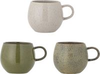 Bloomingville Addison Mok - Groen - Aardewerk - 3 stuks