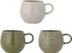 Bloomingville Addison Mok - Groen - Aardewerk - 3 stuks