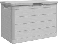 vidaXL Kussenbox - 77,5x44,5x53 cm - Polypropeen - Grijs