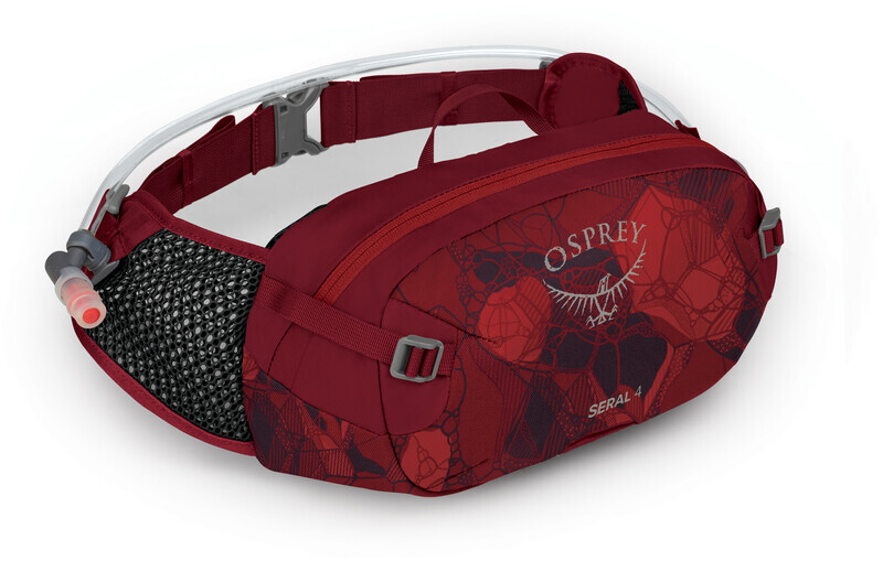 Osprey Seral 4 Hydration Waist Pack with Reservoir, claret red