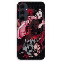 Maniacase Coque Pour Samsung galaxy A35 demon slayer tanjiro nezuko attaque combat