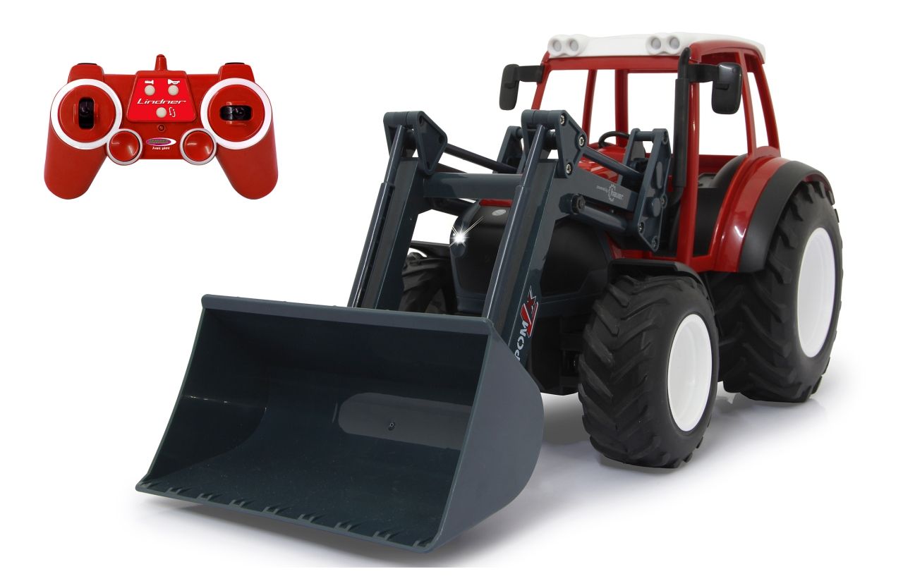 Jamara Lindner Geotrac with front-loader - Rood - Jongen - 6 jaar
