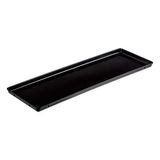 thermohauser Dienblad van melamine zwart, 58,0 x 19,5 cm