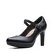 Clarks Ambyr Shine pomp dames, Zwart leder