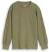 Tom Tailor - Oversized shirt met lange mouwen in gebreide look - Maat 152 - tree moss green