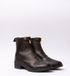 Horze Bottes d'équitation en cuir avec fermeture éclair sur le devant, Marron foncé, 40
