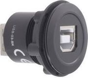 Tru Components USB-03-BK USB-inbouwbus 2.0 Bus, inbouw USB-bus type B naar USB-bus type A