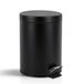 HUSH. Living Prullenbak Metaal 5L Soft Close Deksel Pedaalemmer Zwart