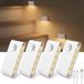 Veilleuse - Capteur de mouvement - Rechargeable - Blanc - 4 pièces