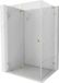 Mexen Lunar-F L cabine de douche pliable gauche 85 x 80 cm, transparent, or