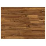 vidaXL Rechthoekig Tafelblad Naturel Glas 70 x 40 x 3 cm