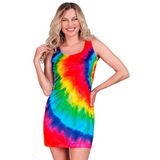 Widmann Milano Party Fashion Colour Bomb Tie Dye Hippie Jurk Vrouw L