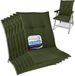 Beautissu HighLux NL Set van 6 kussens voor lage rug 105x50x7cm buitenkussen voor tuinstoel donkergroen