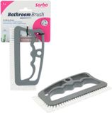 Sorbo Bathroom Brush – Voegenborstel Badkamer – Met Nylon Haren & Ergonomische Handgreep – Effectief Tegen Vuil in Tegelvoegen – 1 Stuk