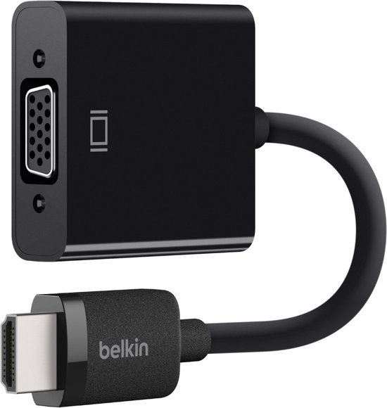 Belkin Adapter HDMI to VGA w/ 3.5mm, Micro-USB - Zwart
