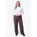 Colourful Rebel Curve Colourful Rebel Bruin Curve High Waist Straight Leg Broek