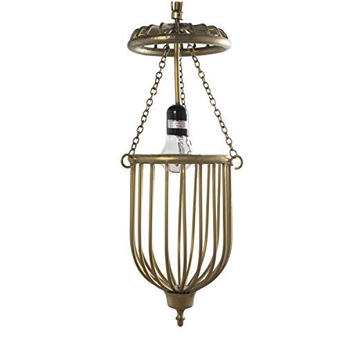 DRW Plafondlamp Metaal Goud 20 x 20 x 43 cm