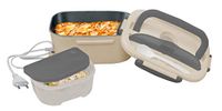Nerthus FIH 730 elektrische lunchbox van roestvrij staal 220V 12V auto kantoor warm eten