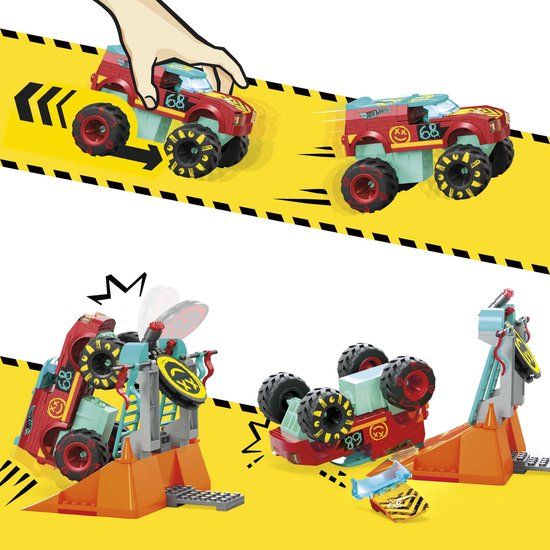 MEGA Hot Wheels Verpletteren en Vermorzelen - Demo Derby Extreme Stuntbaan - Bouwspeelgoed