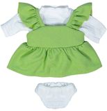 Miniland Poppenkleding voor 38 cm poppen, kledingaccessoires voor poppen, jurk en T-shirt voor de overgangsperiode