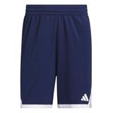 Adidas Performance 3G Speed Aeroready Basketbalshort Heren Blauw 3XL