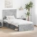 Maison Exclusive - Cadre de lit, aspect béton uni, gris, 75 x 190 cm, pin massif