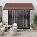 Maison Exclusive - Parasol manuel, 3 x 2,5 mètre, brun, 100% polyester