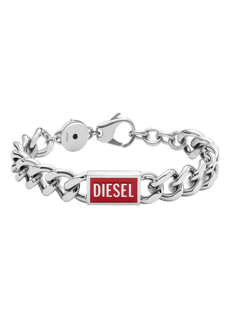 Diesel Schakelarmband met logo DX1371040