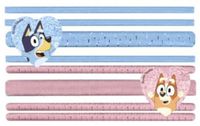 Bluey Heart haarelastiekset 8 stuks Blauw/Roze Polyester