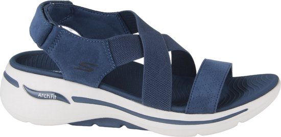 Skechers Go Walk Arch Fit Sandal - Tre Dames Sandalen - Blauw - Maat 40