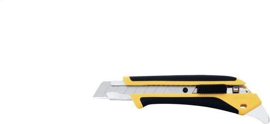 Olfa L5-AL Comfort Grip Afbreekmes - 18mm - Zwart geel