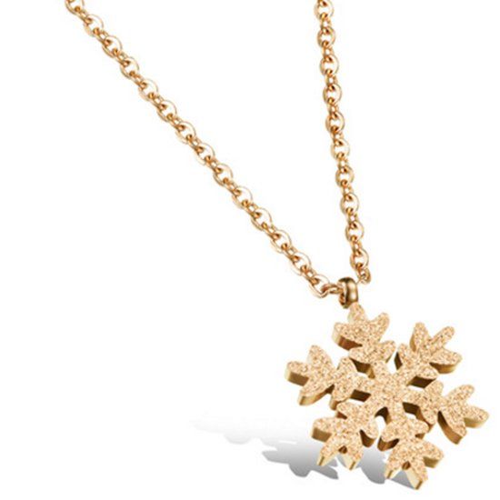 Cilla Jewels Ketting Goud Snowflake Pendant