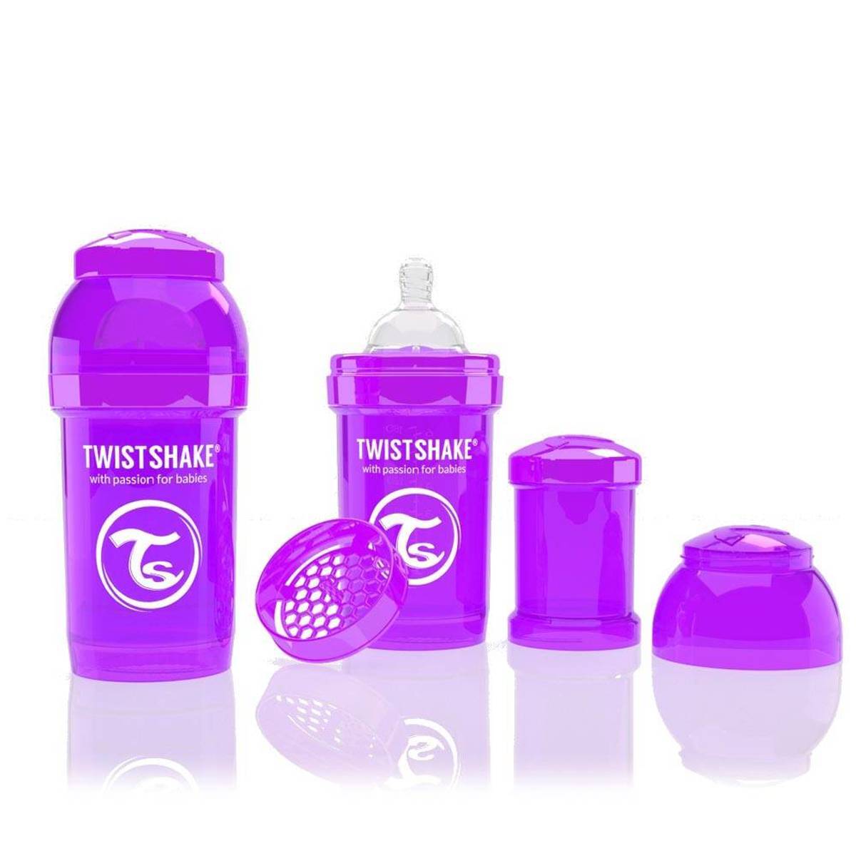 Twistshake Anti-colic babyfles - Purple Bestie 260ml