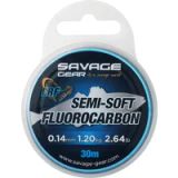 Savage Gear Ligne Fluorocarbone Semi-Souple Fluorocarbone 0.19mm 30m Clair
