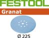 Festool Disque abrasif Granat dia 225/8 K80 (25 pièces)