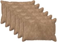 vidaXL - Kussensloop - 6 stuks - HOUTEN - Taupe - 30 x 50 cm - Katoensatijn