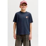 JACK & JONES JUNIOR T-shirt met backprint donkerblauw
