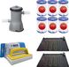 WAYS - Entretien piscine - 2x tapis solaire & pompe de filtration 2006 l/h & 6 filtres type II & brosse de nettoyage WAYS