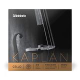D'Addario Kaplan Cello touw, D-touw, KS512 4/4 m, cellosnaren, schaal 4/4, gemiddelde spanning