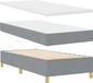 vidaXL Boxspring bed met matras Lichtgrijs 80 x 200 cm Stof