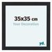 yd. Cadre photo 35x35 cm Bois noir MDF Como