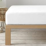 Degrees home Collection Hoeslaken, 105 x 190 x 33 cm, microvezel, polyester, geborsteld, wit