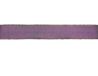 Decoratief netlint, paars, rand, goudkleurig, 4 cm x 10 m.