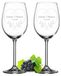 Set van 2 Gegraveerde Wijnglazen van 460 ml