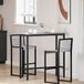 vidaXL Tafel Grijs Sonoma 100 x 40 x 100,5 cm Engineered Hout en Staal