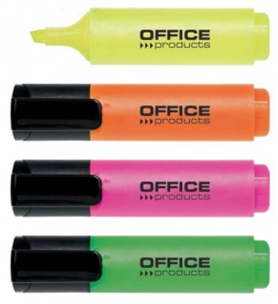 office products Markeerstift assorti, 2-5mm, 4 kleuren