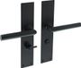 Intersteel Deurkruk Rhenen met renovatieschild 2mm WC63/8 zwart
