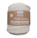 GLOREX 5 1007 11 - Macramé-touw gedraaid crème, 500 g met een dikte van 5 mm en een lengte van 85 m, superzacht textielgaren voor haken, breien, knopen en textielontwerp